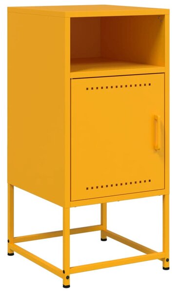 VidaXL Ipari Éjjeliszekrény Szett - 2 db - Mustársárga - Acél - 36x39x78 cm