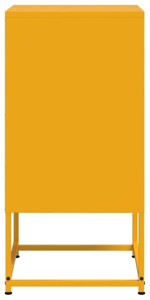 VidaXL Ipari Éjjeliszekrény Szett - 2 db - Mustársárga - Acél - 36x39x78 cm