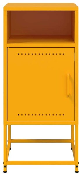 VidaXL Ipari Éjjeliszekrény Szett - 2 db - Mustársárga - Acél - 36x39x78 cm