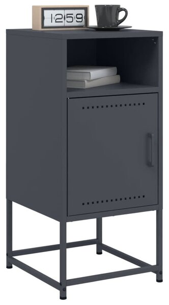 VidaXL Fém Éjjeliszekrény Szett - 2 db - Antracit Szürke - 36x39x78 cm