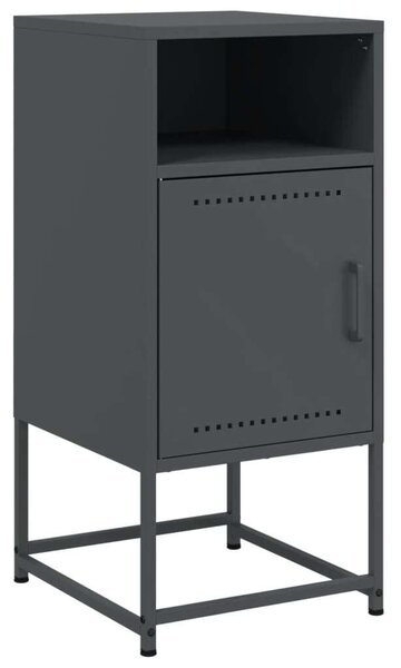 VidaXL Fém Éjjeliszekrény Szett - 2 db - Antracit Szürke - 36x39x78 cm
