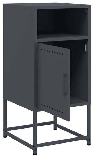 VidaXL Fém Éjjeliszekrény Szett - 2 db - Antracit Szürke - 36x39x78 cm