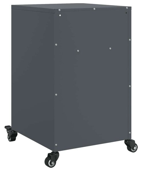VidaXL Acél Éjjeliszekrény - 2 db - 36x39x59 cm