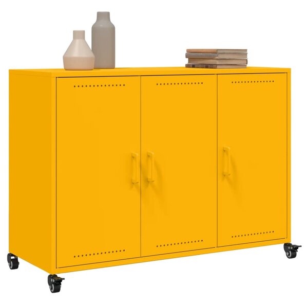 VidaXL Acéltálalószekrény - Mustársárga - 100,5x39x72 cm