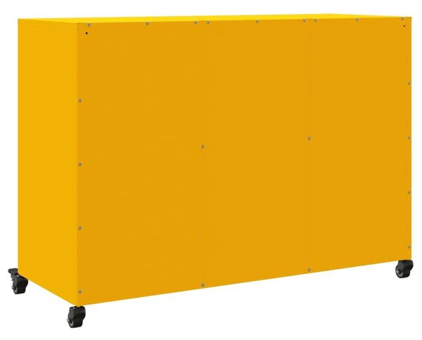 VidaXL Acéltálalószekrény - Mustársárga - 100,5x39x72 cm