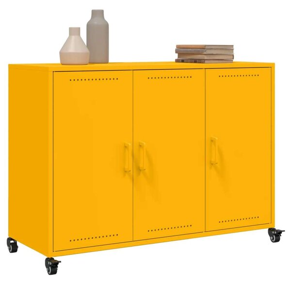 VidaXL Acéltálalószekrény - Mustársárga - 100,5x39x72 cm