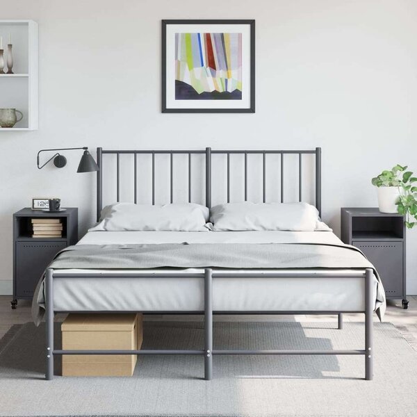 VidaXL Acél Éjjeliszekrény - 2 db - 36x39x59 cm