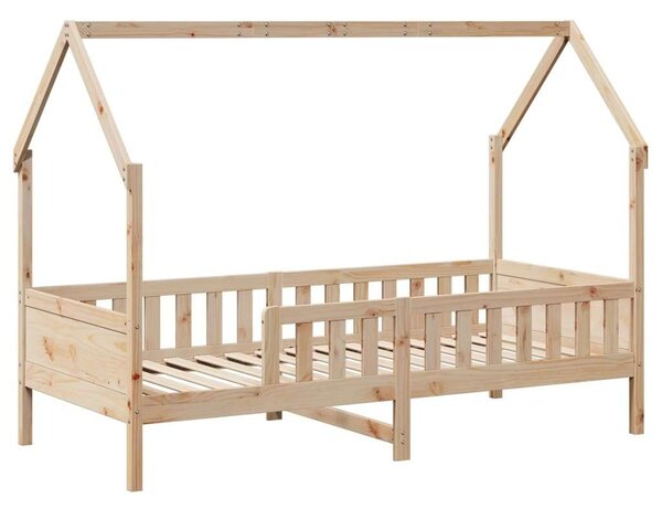 VidaXL tömör fenyőfa házikó gyerekágykeret 80 x 200 cm