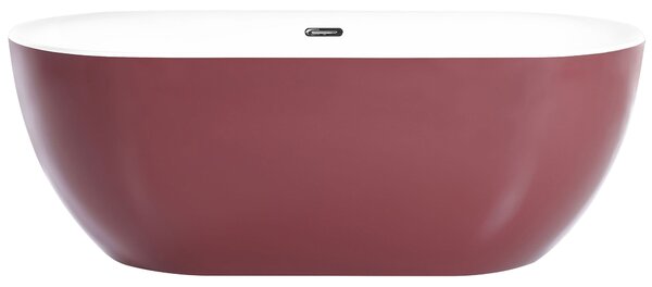 Szabadon álló fürdőkád CARRERA 170 x 80 cm Burgundi
