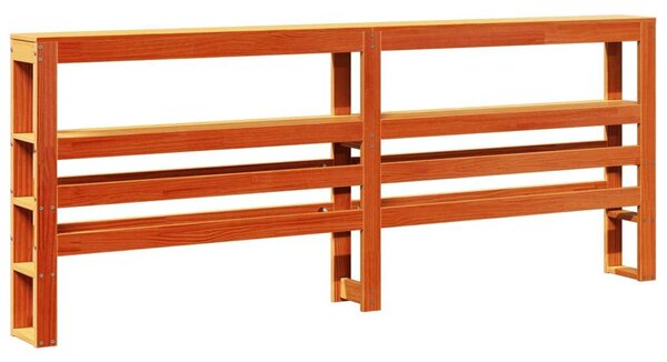 VidaXL Fenyőfa Fejtámla Polcokkal - 180 cm