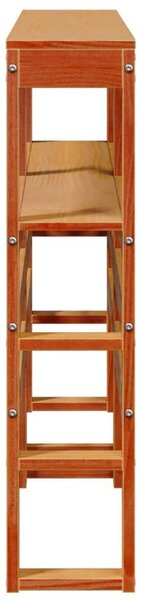 VidaXL Fenyőfa Fejtámla Polcokkal - 140 cm