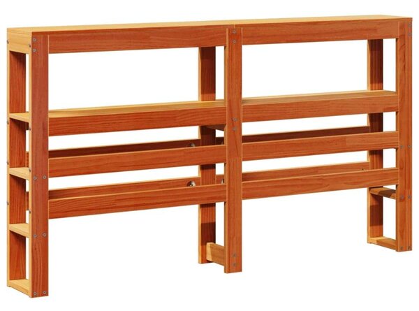 VidaXL Fenyőfa Fejtámla Polcokkal - 140 cm