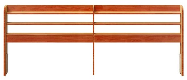 VidaXL Fenyőfa Fejtámla Polcokkal - 200 cm