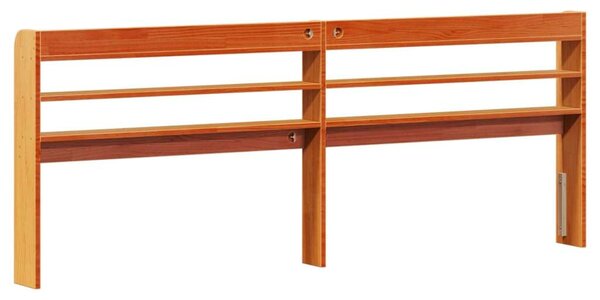 VidaXL Fenyőfa Fejtámla Polcokkal - 200 cm