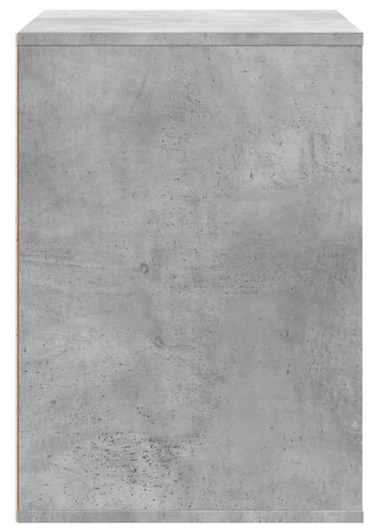 VidaXL Sarokszekrény - 3 Fiókos - Beton Szürke - 80x41x58 cm