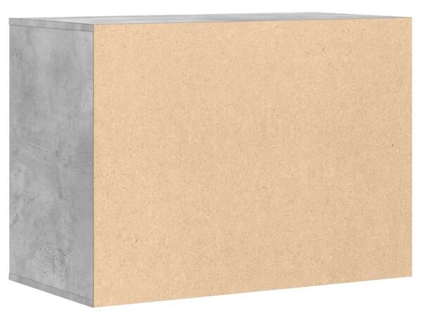 VidaXL Sarokszekrény - 3 Fiókos - Beton Szürke - 80x41x58 cm