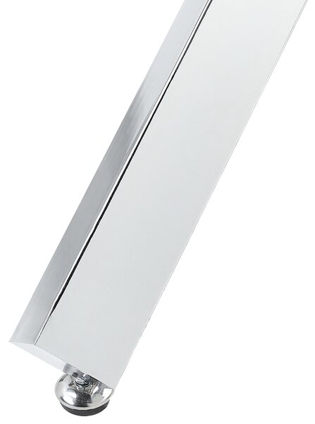 Étkezőasztal BUTLER Ezüst 110 cm 110 cm Edzett üveg