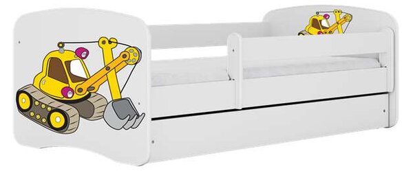 Babydreams Fehér kotróágy fiók nélkül, matrac nélkül 140/70