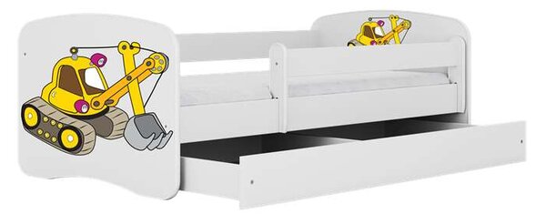 Babydreams Fehér kotróágy fiók nélkül, matrac nélkül 140/70