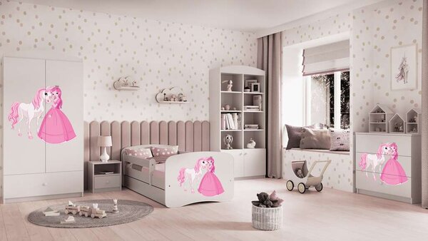 Babydreams fehér hercegnő lovas komód