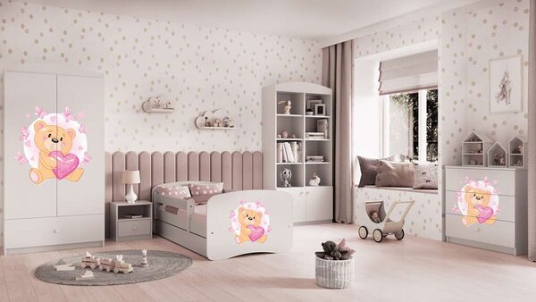 Babydreams fehér komód pillangókkal