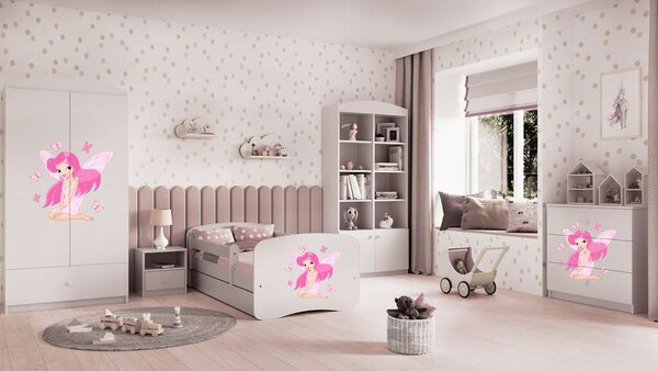 Babydreams fehér tündéri komód pillangókkal