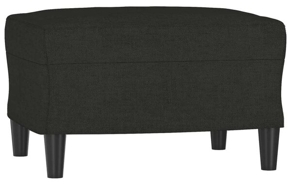 VidaXL fekete szövet kanapéfotel lábtartóval 60 cm