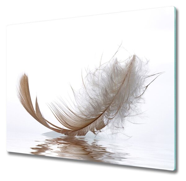 Üveg vágódeszka Feather víz