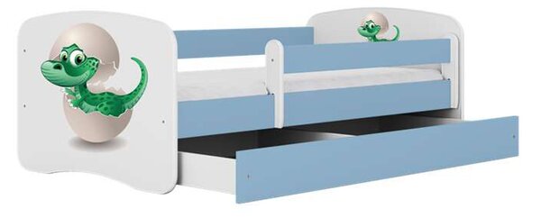 Babydreams kék kis dinóágy fiók nélkül matrac nélkül 140/70