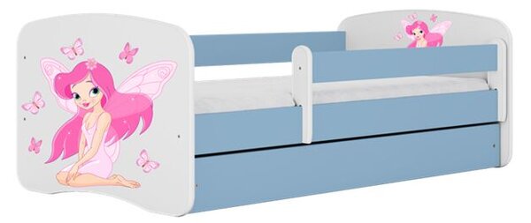 Babydreams kék tündérágy pillangókkal fiókos matrac nélkül 140/70