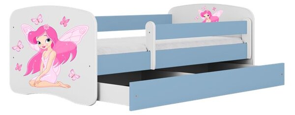 Babydreams kék tündérágy pillangókkal fiókos matrac nélkül 140/70