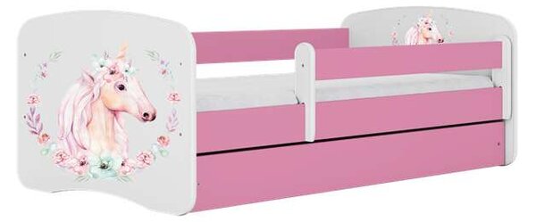 Babydreams rózsaszín lóágy fiókos matrac nélkül 160/80