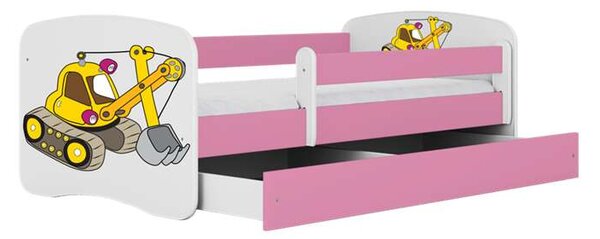 Babydreams rózsaszín kotróágy fiók nélkül, matrac nélkül 140/70