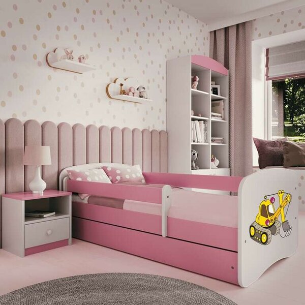 Babydreams rózsaszín kotróágy fiók nélkül, matrac nélkül 140/70