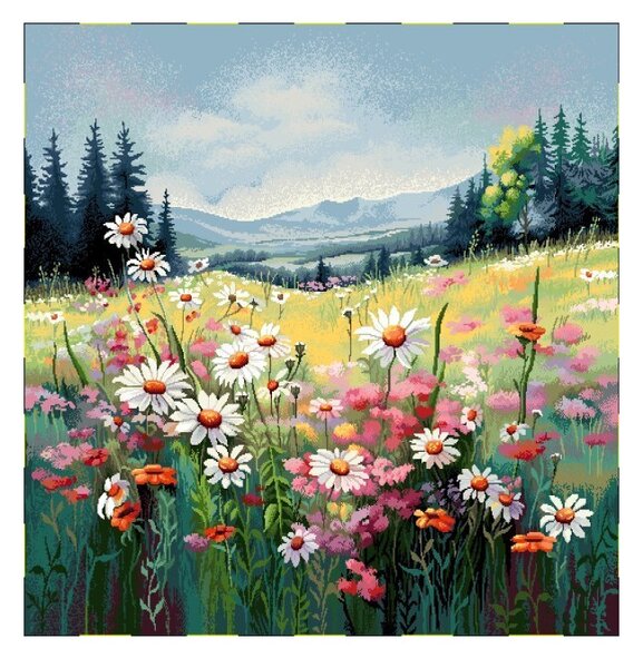 Párnahuzat gobelin 42x42 cm Eden 1426