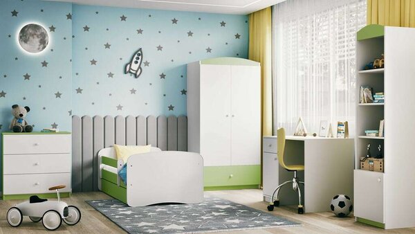 Babydreams zöld komód minta nélkül
