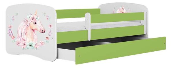 Babydreams zöld lóágy fiókkal, matrac nélkül 180/80