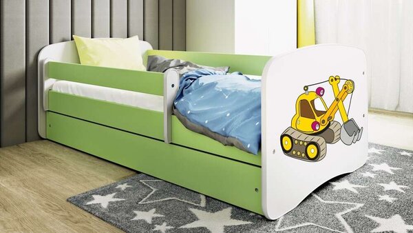 Babydreams zöld kotróágy fiók nélkül, matrac nélkül 140/70