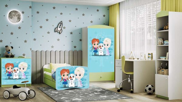Babydreams zöld fagylaltos komód