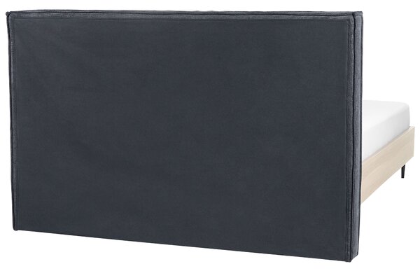 Ágy IZERNORE 160 x 200 cm Sötétszürke