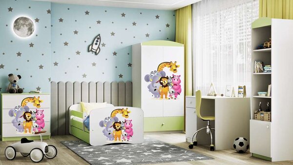 Babydreams zöld állatkerti komód