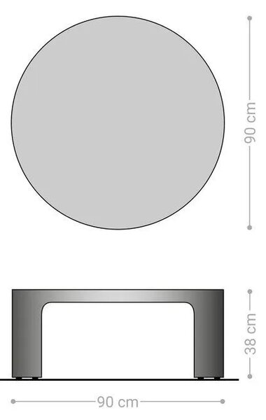 DELIFE Dohányzóasztal Alerio 90x90 cm márvány fehér fém arany ombre