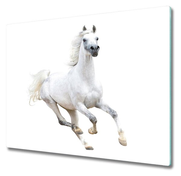 Üveg vágódeszka Fehér Arab ló