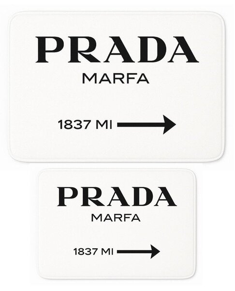 Fehér bársony fürdőszobai kilépő szett 2 db-os 60x100 cm Prada – Mila Home