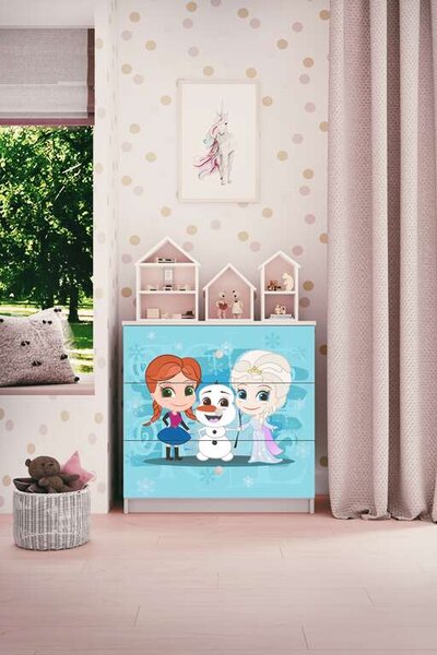 Babydreams fehér fagylaltos komód