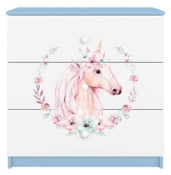 Babydreams kék lovas komód