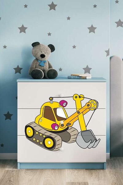 Babydreams kék kotró komód