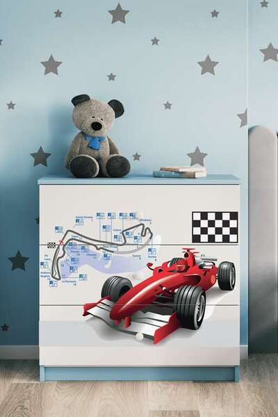 Babydreams komód, kék formula