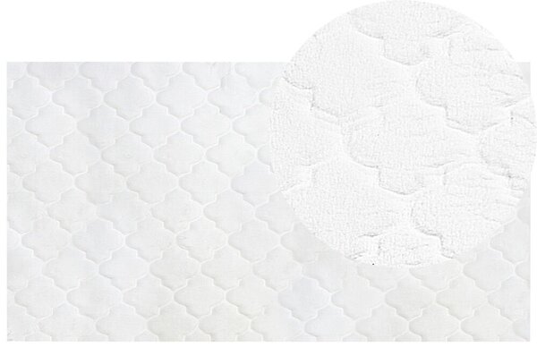 Fehér műnyúlszőrme szőnyeg 80 x 150 cm GHARO