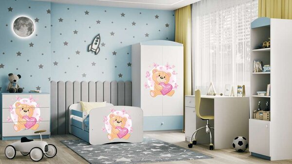 Babydreams kék komód pillangókkal